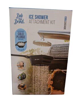 Bob and Brad Ice Bath Tub Cold Shower Chiller Combo Black IS-01